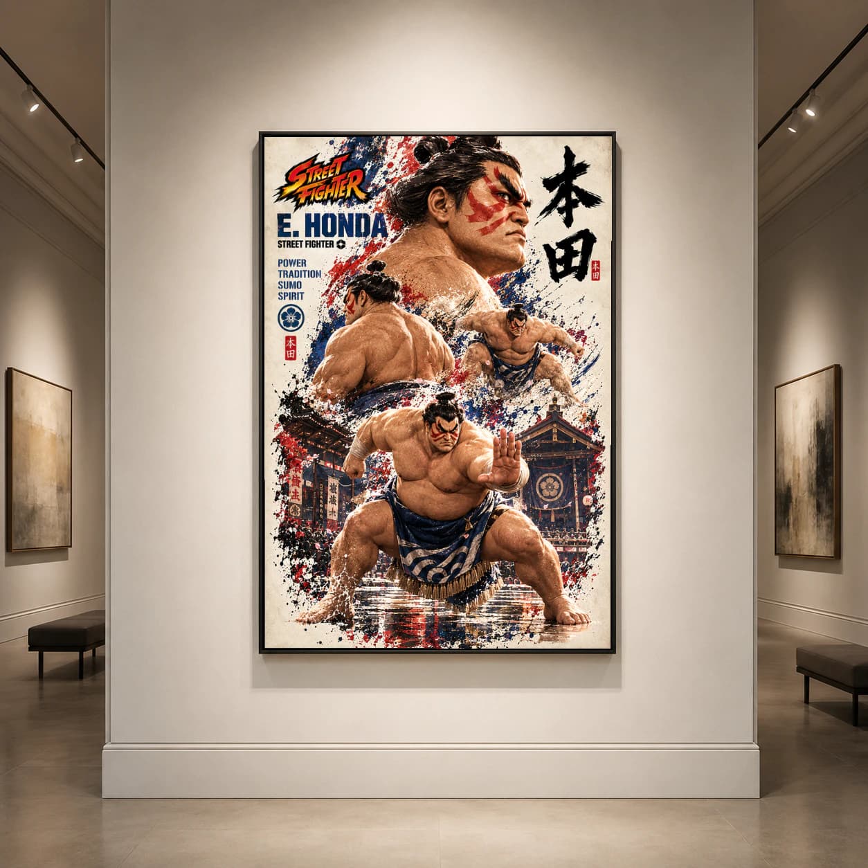 E. Honda Street Fighter Sumo Spirit Art Print