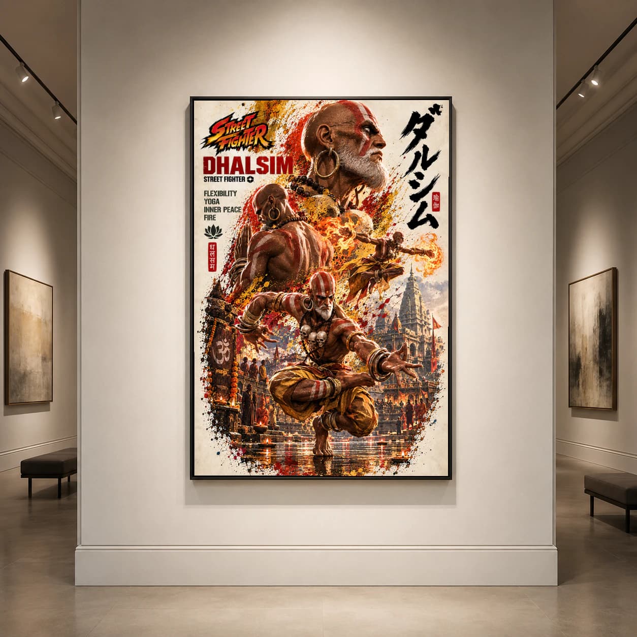 Street Fighter Dhalsim Action Print