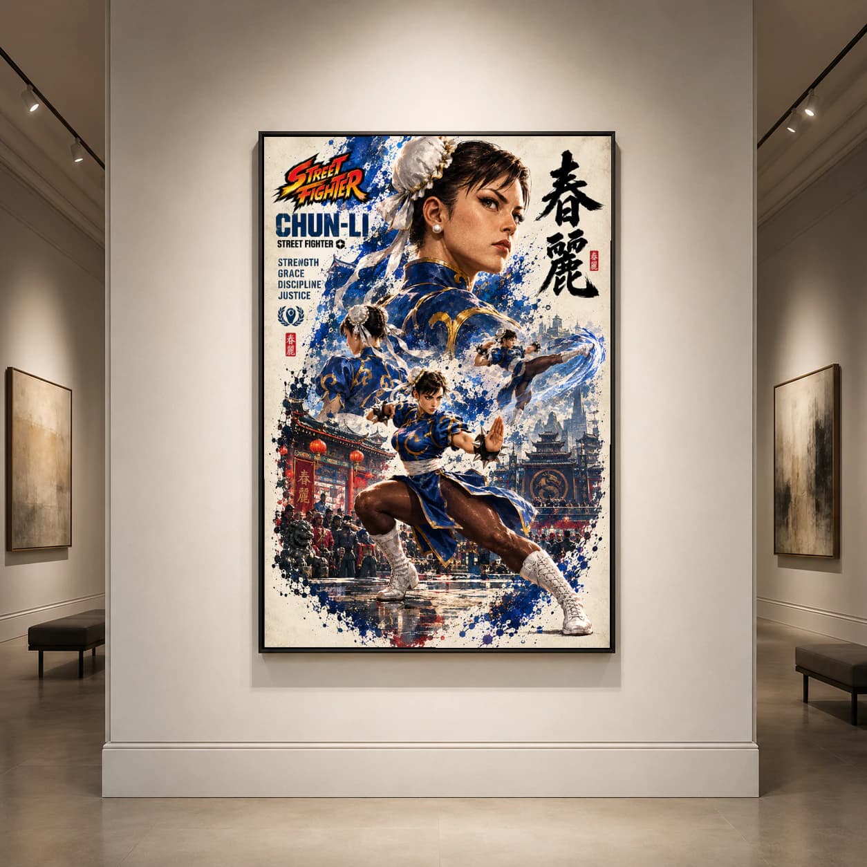 Street Fighter Chun-Li Action Poster