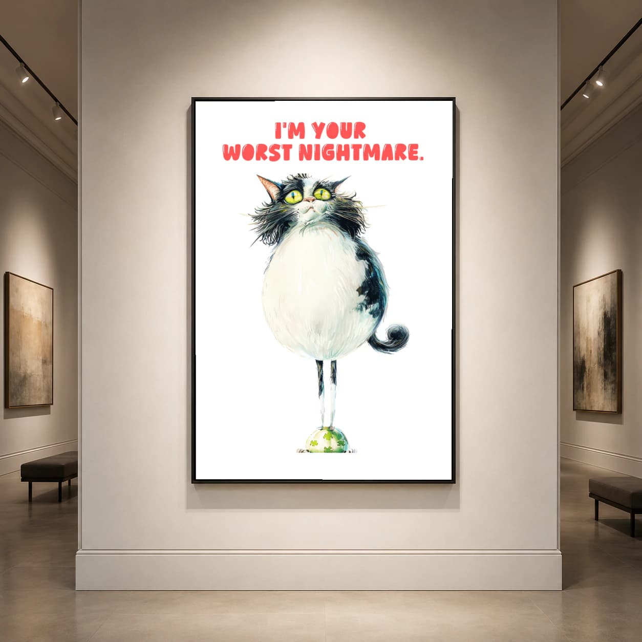 Worst Nightmare Cat Illustration