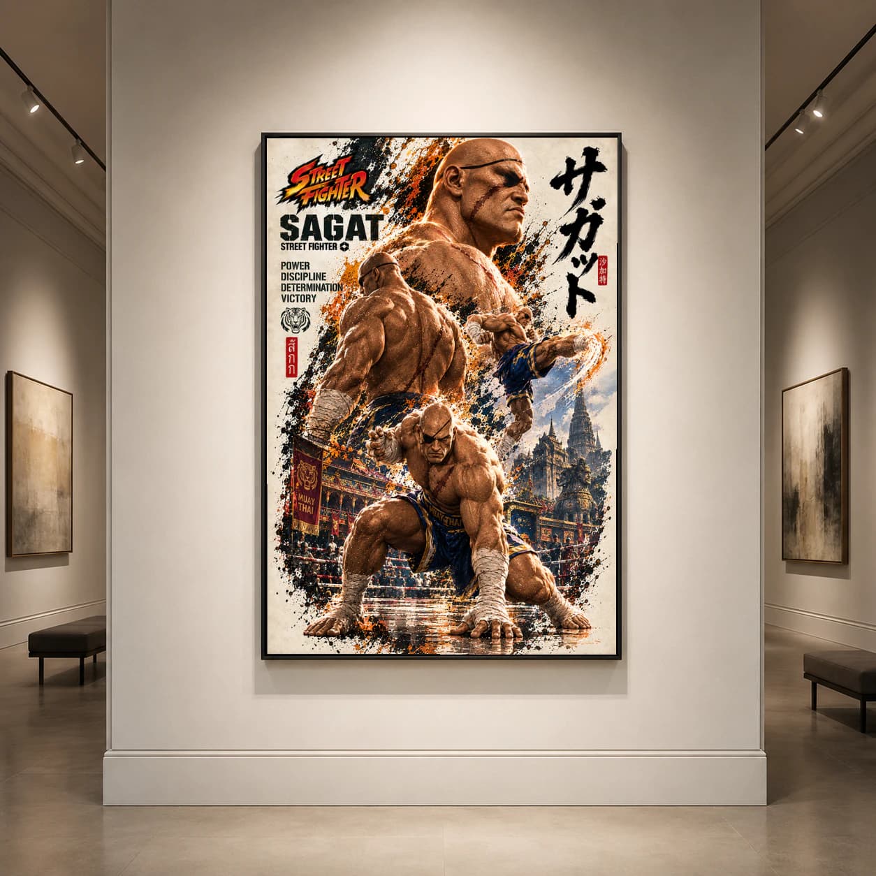 Street Fighter Sagat Martial Arts Poster